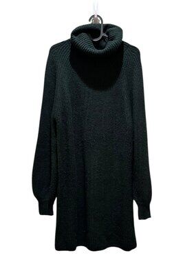 12th Tribe x Salty Blonde Beau Emerald Sweater Dress Cowl Neck